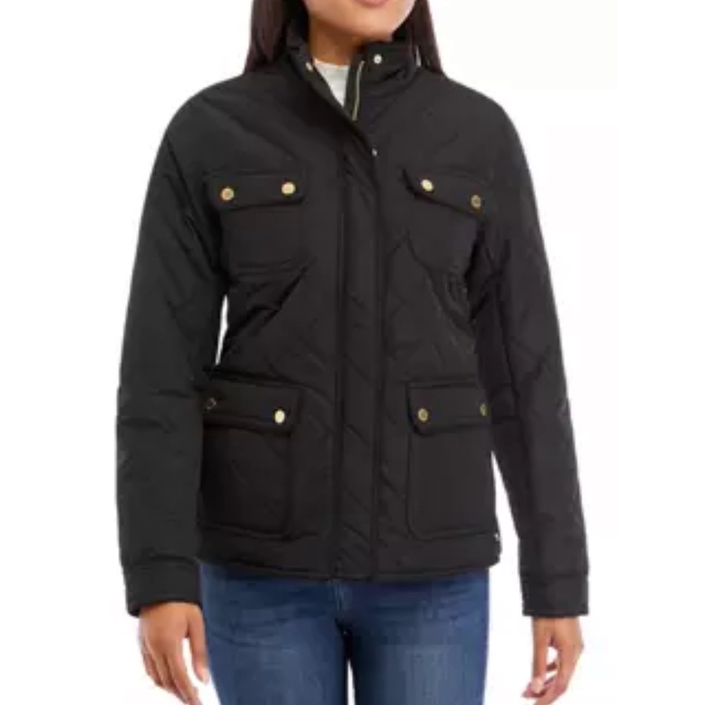 Crown & ivy quilted barn jacket